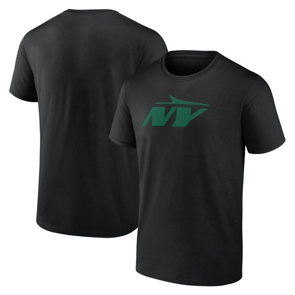 Men's Black New York Jets Secondary Logo T-Shirt