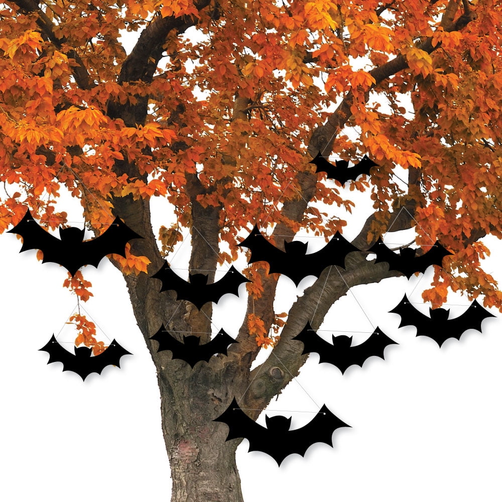 Outdoor Hanging Halloween Decorations
 Black Bats Hanging Outdoor Halloween Hanging Porch & Tree Yard