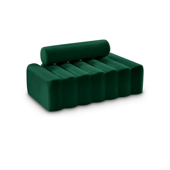 Meridian Furniture Melody Green Velvet Loveseat