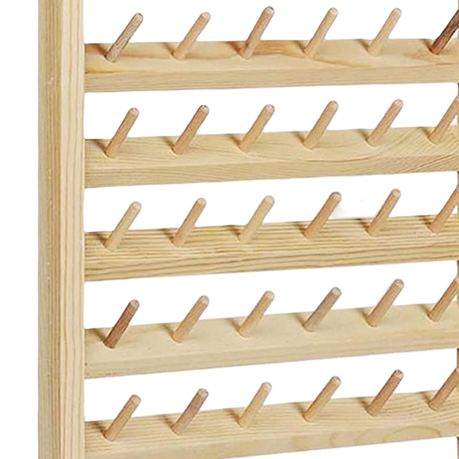 Wall Door Hanging Thread Jewelry Rack 48 Spool Stand Organizer Sewing Srage Embroidery Quilting Knting Hair Braiding Accessories