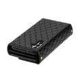 thumbnail image 6 of SaniMore for Samsung Galaxy A14 5G Wallet Case, PU Leather Wrist Shoulder Strap Flip Stand Card Slots RFID Blocking Zipper Purse Shockproof Anti-fall TPU Inner Shell Flip Folio Protective Cover, Black, 6 of 10