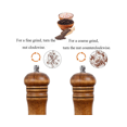 thumbnail image 3 of Juego de molinillos de sal y pimienta de madera LAOSD recargables 8 pulgadas, 3 of 5