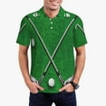 thumbnail image 1 of Balery Golf Sport Club Camisa Polo de Hombre con Estampado, de Manga Corta y Tejido Medio, Camisa Tipo Golf Polo-Large, 1 of 6