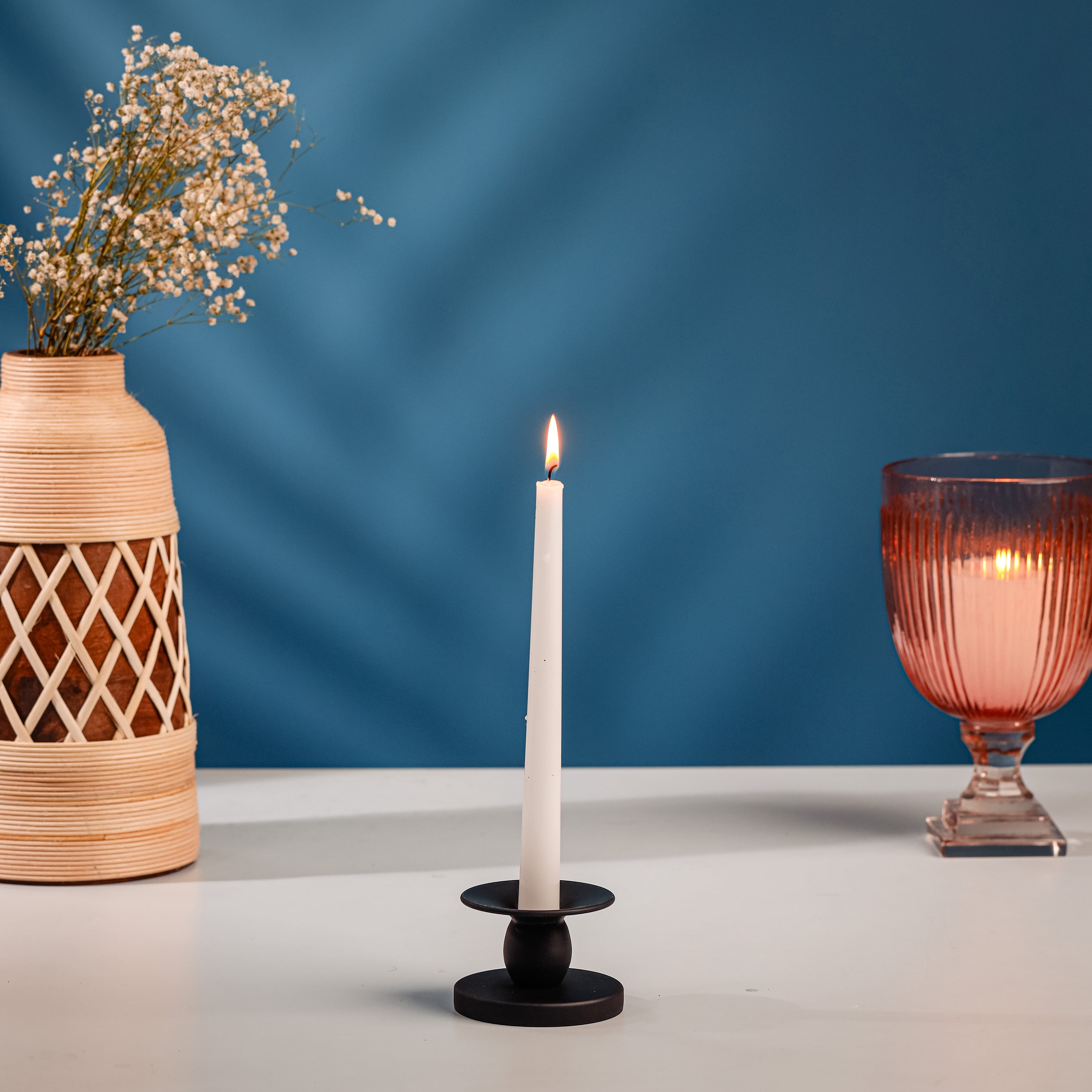 Mainstays 2.25" Flippable Candle Holder, Black