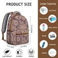 thumbnail image 3 of Geometric Paisley Design School Backpack for Students Colorful Artistic Vintage Boho Floral Pattern, Comfortable and Multifunctional Students’s Backpack, 3 of 6