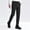 Black, variant on Men's Business Straight Leg Pants, Side Pockets with Button Fly, Tailored Fit for office commute Black XXXXL