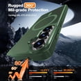 thumbnail image 4 of HionlyPro for Samsung Galaxy S26 Plus Case Translucent Matte Magnetic Phone Cover, [Compatible with Magsafe] Military Grade Drop Protection Shockproof Phone Cover, Forest Green, 4 of 6