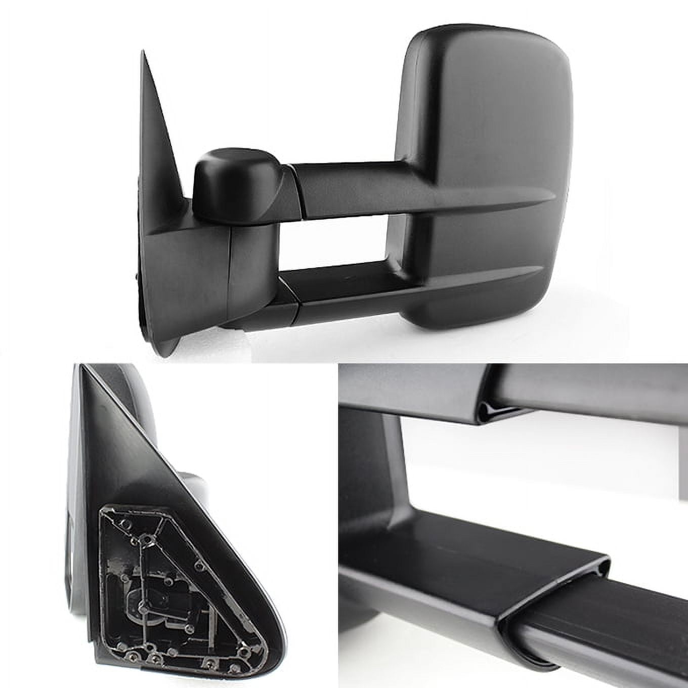 AKKON - For 99-07 Chevy Silverado Pickup Truck Extendable Towing Manual Mirrors Driver+Passenger Side Pair Replacement