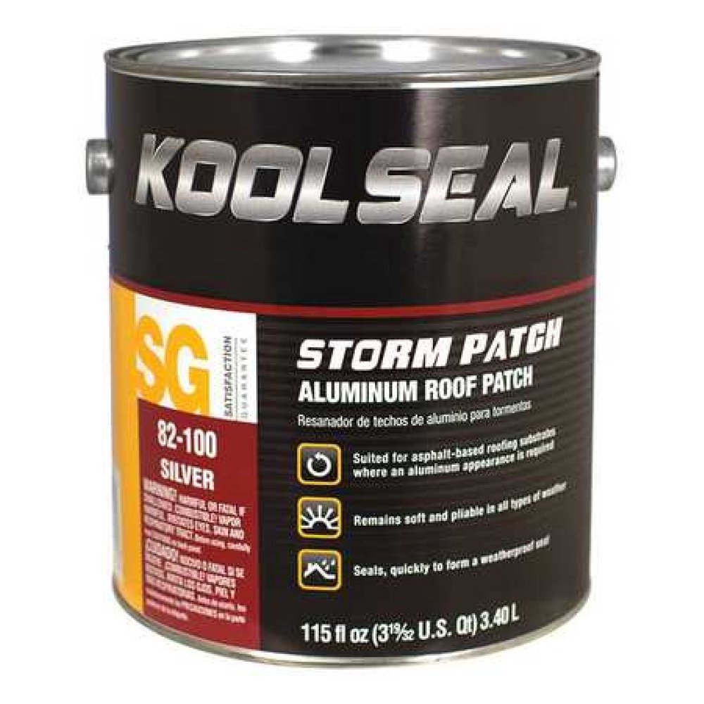 KOOL SEAL KS008210016 Roof Leak Repair, 1 gal, Can, Silver Walmart