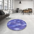 thumbnail image 4 of Ahgly Company Machine Washable Indoor Rectangle Transitional Sky Blue Area Rugs, 3' x 5', 4 of 7