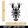 thumbnail image 2 of Crawdad Crayfish Mudbug Crustacean Self-Inking Rubber Stamp Ink Stamper - Green Ink - Medium 1 Inch, 2 of 7