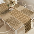 thumbnail image 2 of Ambesonne Retro Table Runner & Placemats, Nature Earth Tones Boho Motif, Placemat 4 pcs + Runner 14"x90", Pale Caramel Jade Green, 2 of 2