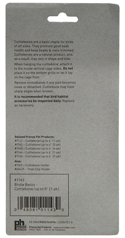 Prevue Pet Products Birdie Basics Cuttlebone & Treat Holder bulk 25 Count Box!