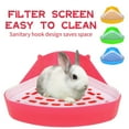 thumbnail image 2 of SLYNSHome Guinea Pig Potty Trainer Corner,Triangle Bunny Potty Toilet Guinea Pig Litter Bedding Plastic Litter Box for Rabbit Hamster Hedgehog - Yellow, 2 of 3