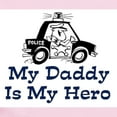 thumbnail image 2 of CafePress - My Daddy Is My Hero (Policeman) Body Suit - Long Sleeve Cotton Baby Bodysuit, 2 of 4