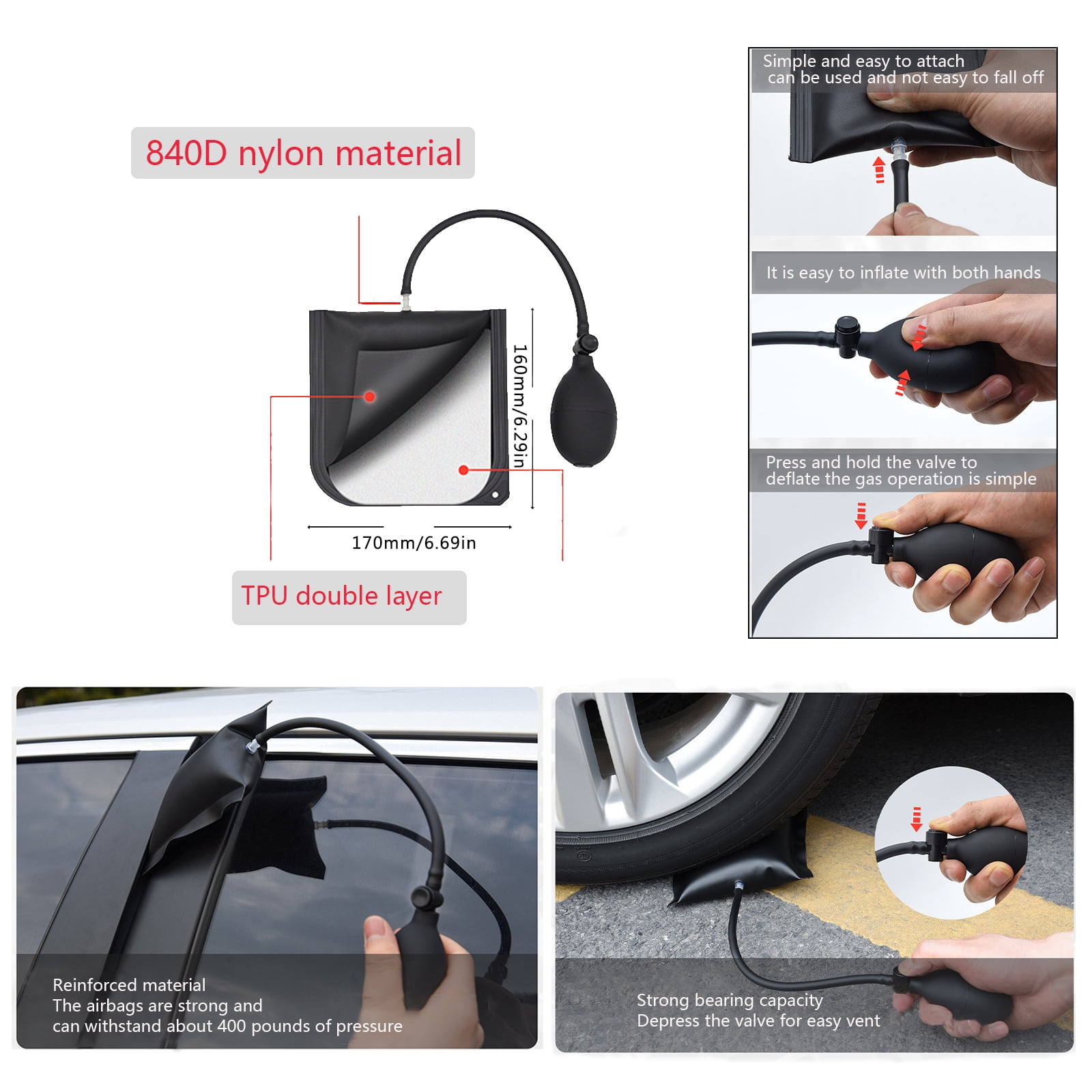 XYHOOK 20-Piece Car Tool Set, Stainless Steel, 59-inch,for unlocking car windows and doors, spare key J-hook