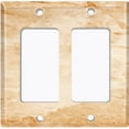 thumbnail image 6 of Metal Light Switch Plate Outlet Cover (Image of Marble Brown MAR026), 6 of 13