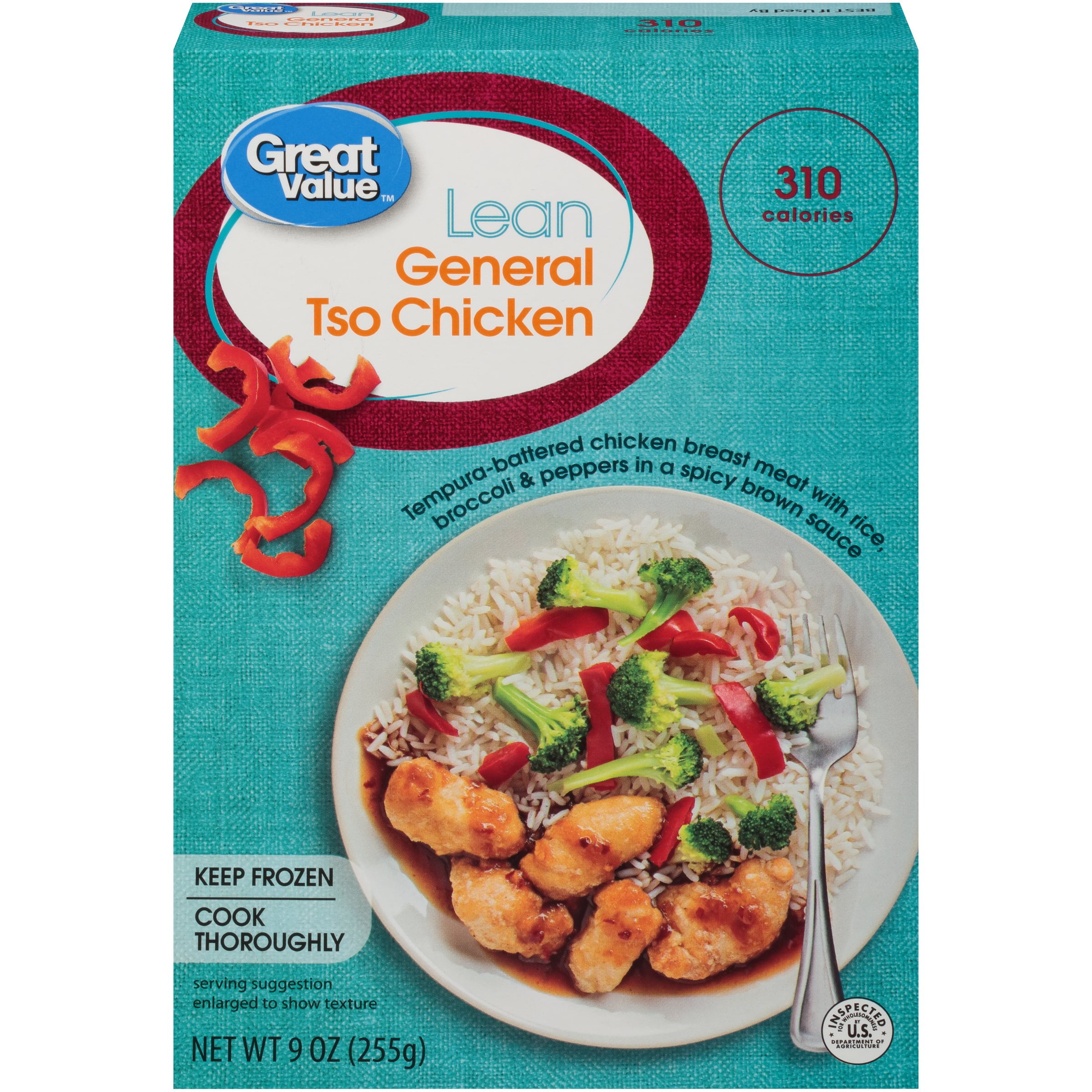 Great Value? General Tso Chicken Frozen Entree 9 oz. Box