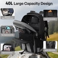 thumbnail image 3 of Lightweight Hiking Backpack 40L Large Capacity Water Resistant Backpack Daypack for Camping Travel Outdoor Men and Women,Grey,BP8015, 3 of 10