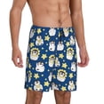 thumbnail image 2 of Fotbe Star Penguin Pantalones Cortos de Pijama para Hombre, Ropa de Dormir, Pantalones de Pijama Cortos para Hombre-Small, 2 of 6