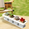 thumbnail image 4 of Kbndieu 4 Cell Nursery Plan Pots Trays, Durable Carrying Seedling Starter Tray, Reusable Planting Trays for Flowers Vegetables on Clearance, 4 of 5