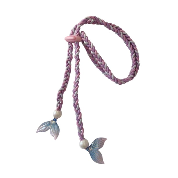 Buceo de buceo Snorkeling Long Hair Wrapper Banda para el cabello de cabello envoltura de bucle hecho a mano Morado rosa