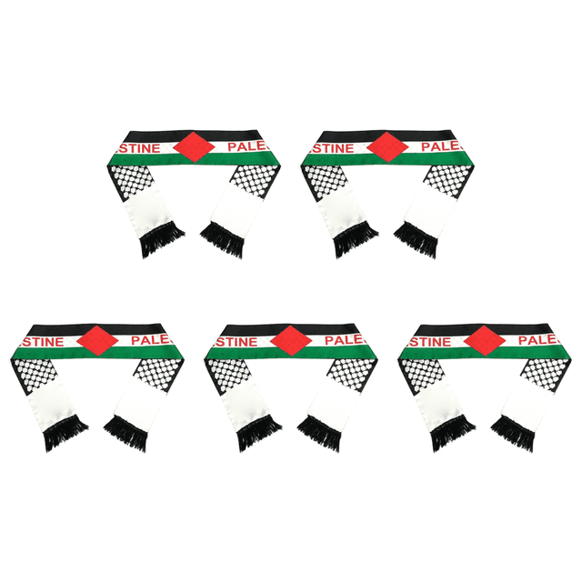 Mantón Palestino Con Doble Cara Que No Destiñe para El Día Nacional (sin Patrón)