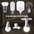 thumbnail image 6 of Tsuinz GU24 to E27 E26 Light Bulb Socket Adapter Screw Lamp Base Converter, 6 of 13