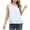 White, variant on ShomPort Women's Plus Size Chiffon Tank Tops Summer Loose Round Neck Sleeveless Double Lined Shirts