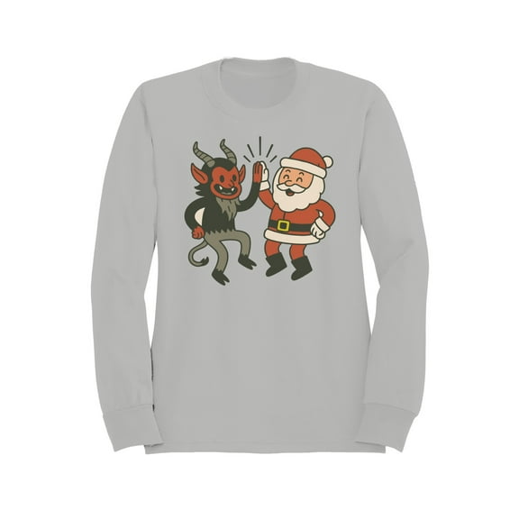 Santa and Krampus Unite Men's Sweatshirt