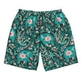 thumbnail image 4 of Bixox Men's Lephants in the Jungle printing Casual Classic Fit Short Summer Beach Shorts, 4 of 6