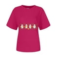 thumbnail image 6 of Godom Halloween T-Shirt for Women Cute Ghost Graphic Tee Short Sleeve Casual Fall Tops, 6 of 6