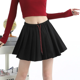 thumbnail image 3 of Minivestido informal de cintura alta, estilo deportivo, falda adelgazante de corte A para mujer, temporada de otoño, traje con cordón JK, 3 of 5