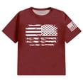 thumbnail image 2 of Caqnni American Patriotic USA Flag T Shirt 4th of July Shirt Independence Day Men T-Shirt Gift Tops Graphics Casual Crew Neck Shirts (,7XL), 2 of 4