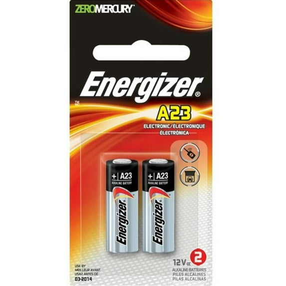 Energizer Zero Mercury Alkaline Batteries A23 2 ea (Pack of 2)