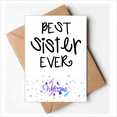 thumbnail image 1 of Faly Love Bless Best Sister Quotes Welcome Back Greeting Cards Envelopes Blank, 1 of 3