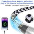 thumbnail image 2 of Compatible for iPhone Charger Cable, 2 Pack Fast USB Charging Cable 10FT, Nylon Braided Heavy Duty High Speed Data Sync Charger Cable Compatible for iPhone, White, 2 of 7