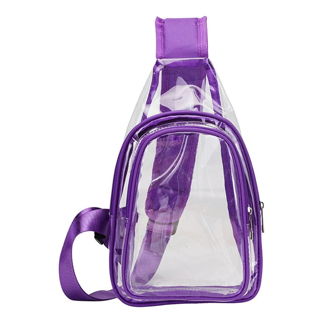 Transparent PVC Chest Bag for Men and Women – Large-Capacity Jelly Beach Backpack with Adjustable Shoulder Straps