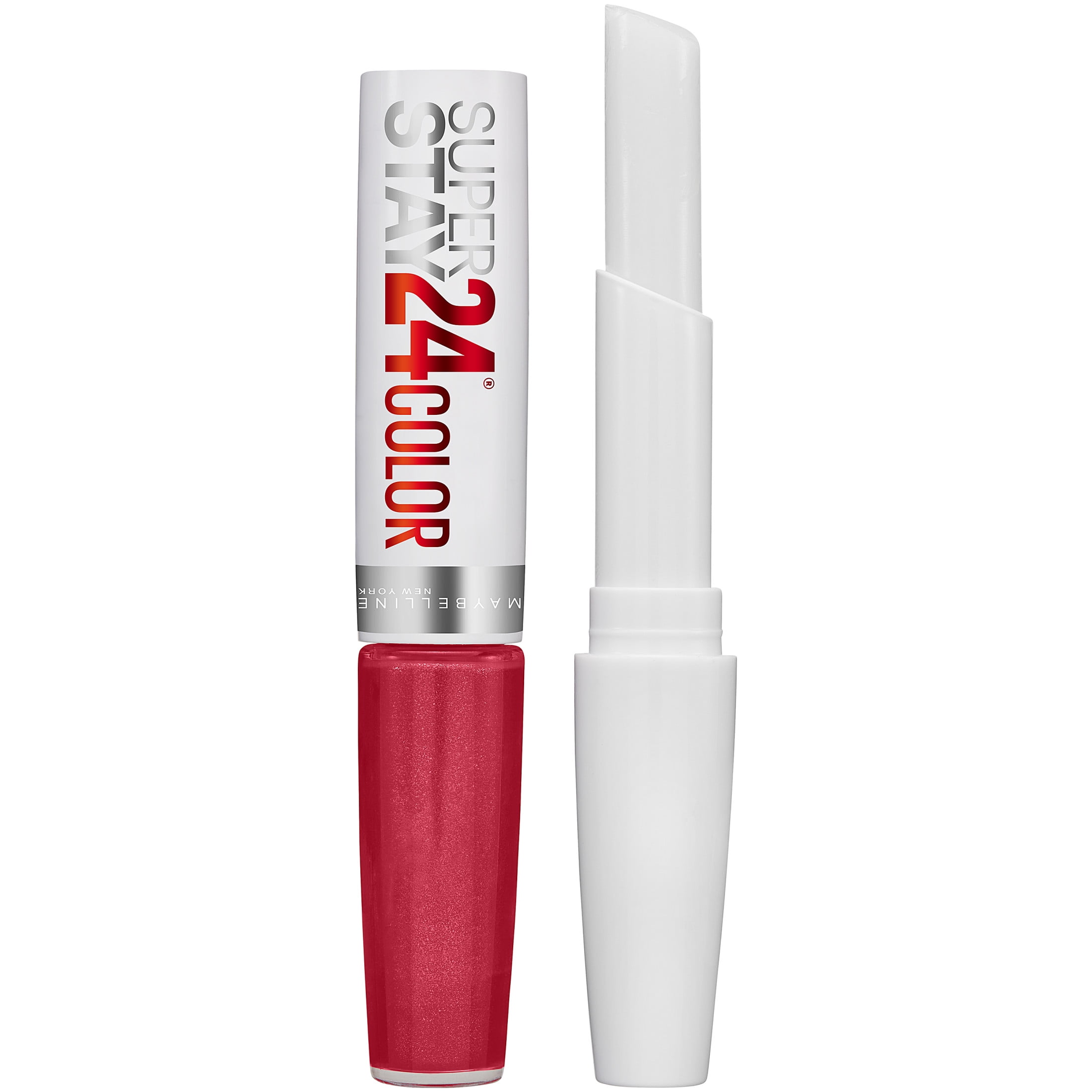 (2 pack) Maybelline SuperStay 24 2-Step Liquid Lipstick, Keep It Red