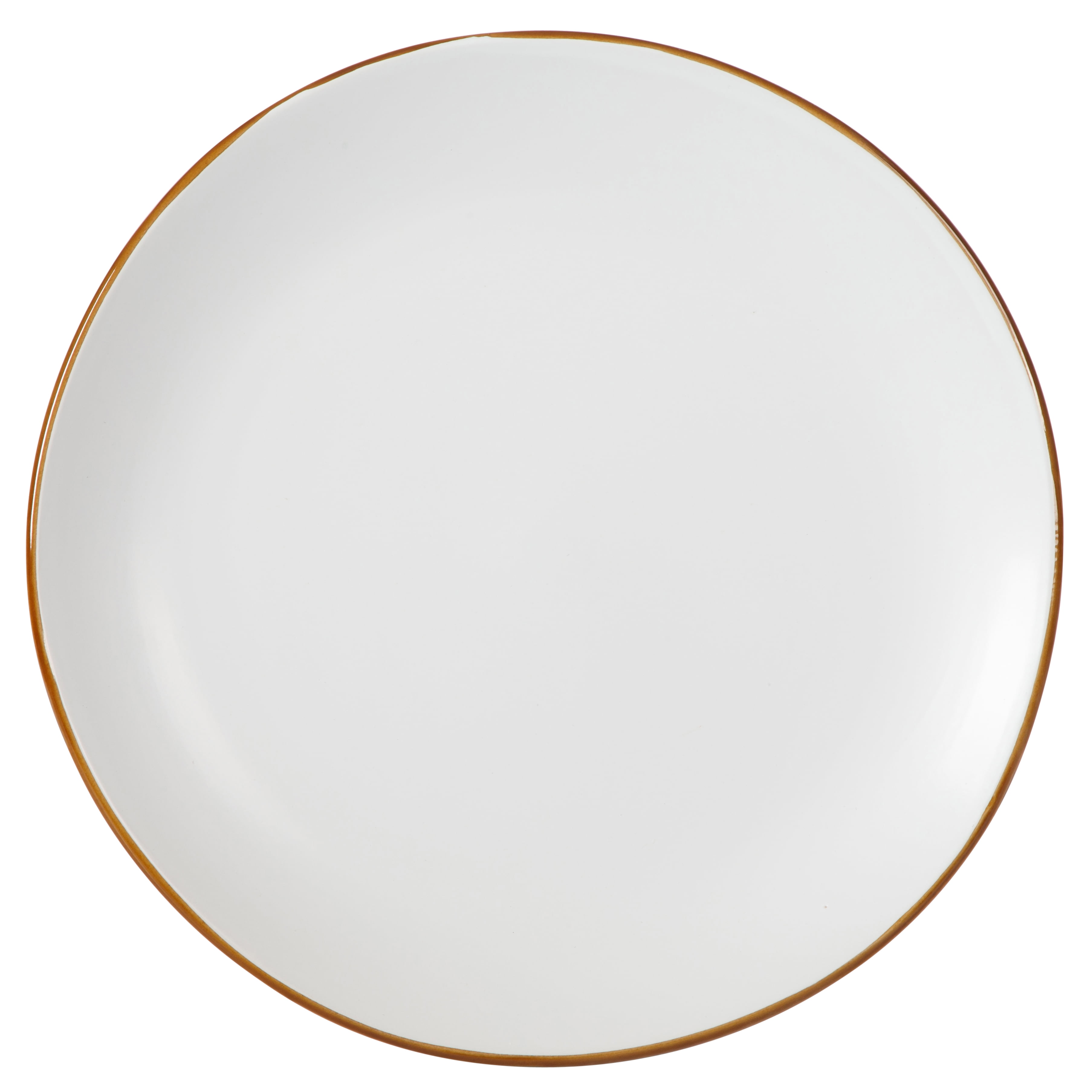 Gibson Home Hazeltine 12-Piece Matte White Ceramic Dinnerware Set