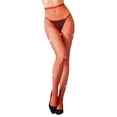 thumbnail image 1 of Fortune Women Sparkly Rhinestone Fishnets Stockings High Waist Tights Club Glitter Mesh Pantyhose, 1 of 8
