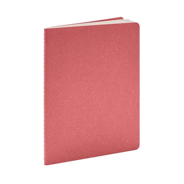 Libreta Derebo de 40 hojas de raya con pasta de cartón rojo 14 x 21