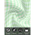 thumbnail image 7 of Green Grid Cloth Napkins Set of 8 Reusable Dinner Napkins, Checkered Plaid Gingham Lattice Trellis Print Cocktail Napkin Washable Table Napkins for Wedding/Holiday Party/Baby Shower 20"x20", 7 of 7