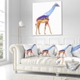 thumbnail image 3 of Designart Giraffe Double Exposure Illustration - Animal Throw Pillow - 18x18, 3 of 5