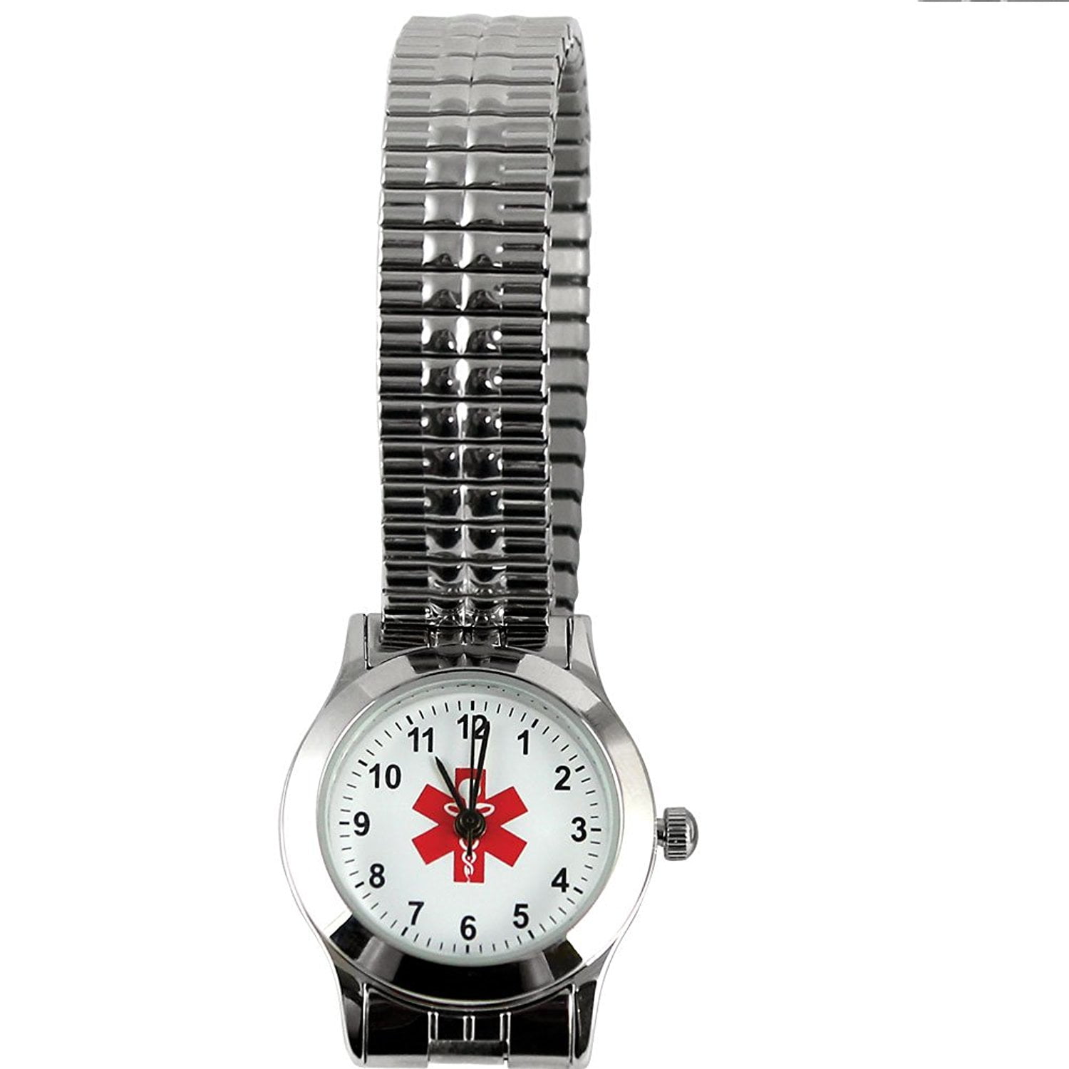 ATLANTIC HORIZON INT'L Womens Stainless Steel Medical Symbol Watch