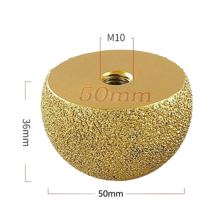 

M10 Diamond Brazed Round Grinding Head Abrasive Tool For Stone Internal Arc