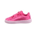 thumbnail image 4 of Puma Basket Heart Velour Toddlers' Shoes Beetroot Purple/Puma Silver  367626-01, 4 of 6
