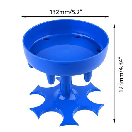 

Glass Liquor Dispenser Holder 6 Shots Wine Whiskey Cocktail Drinking Dispenser Home Party Bar Shot Dispenser Barware