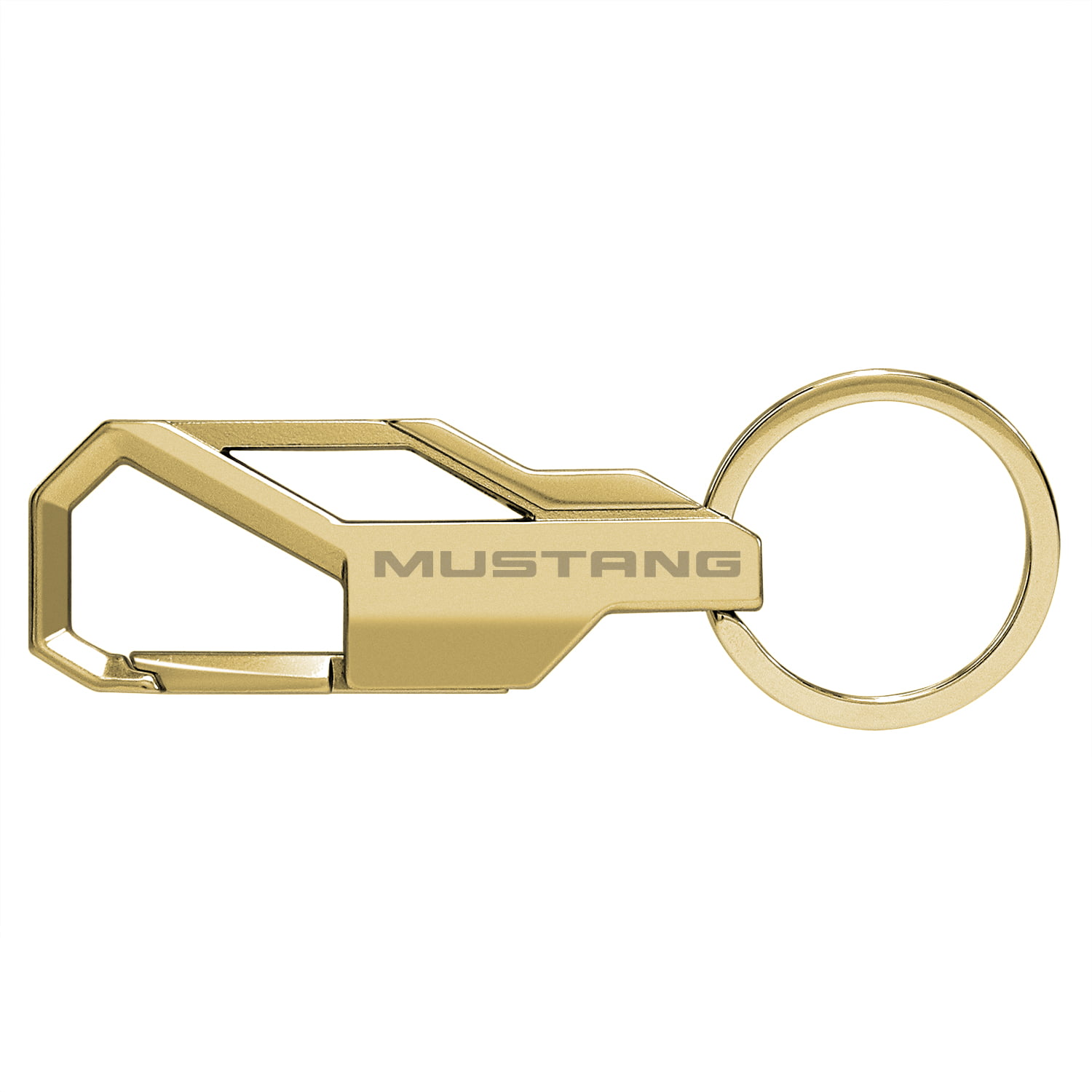 Ford Mustang 5.0 Golden Snap Hook Metal Key Chain 