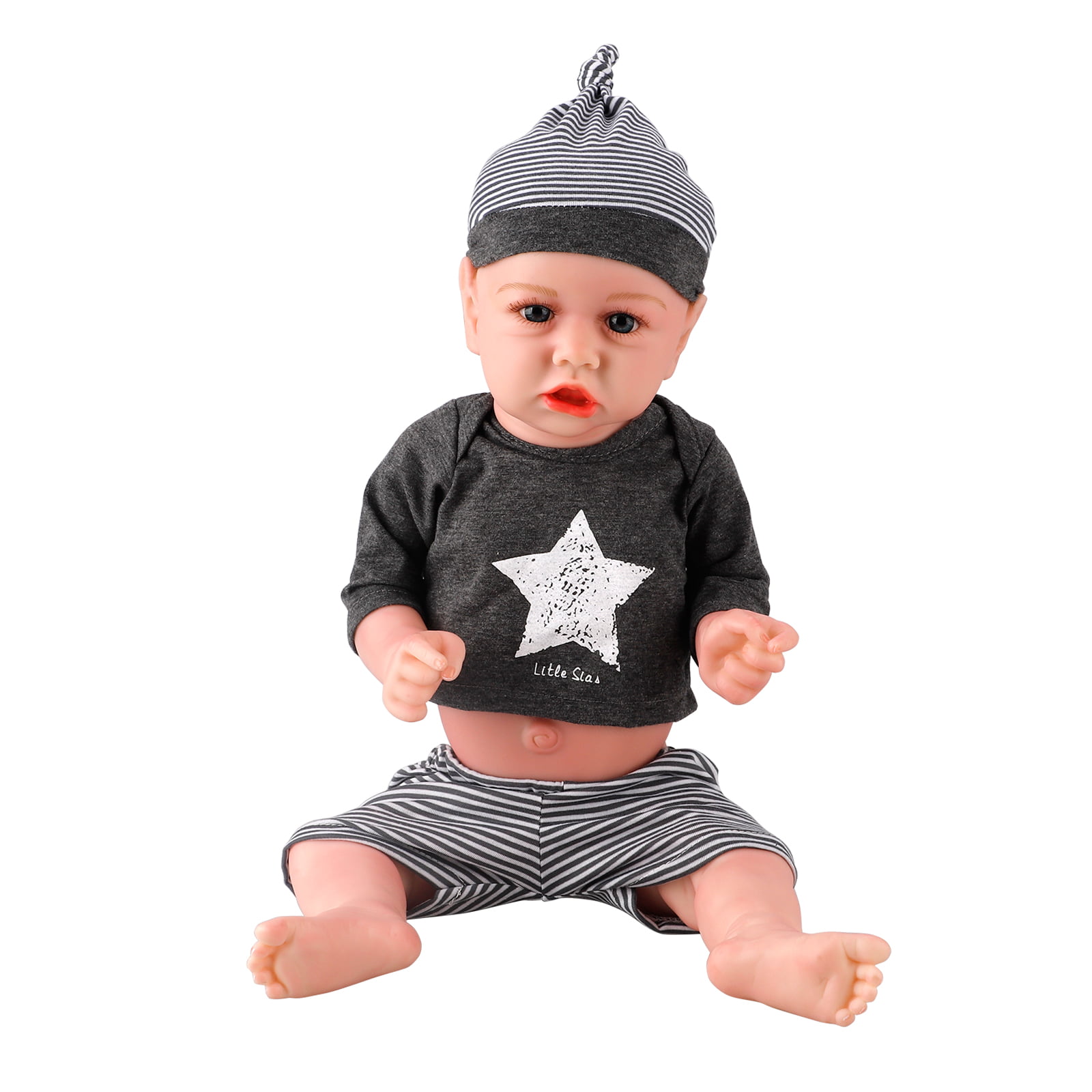 22" Reborn Toddler Boy Doll Lovely Soft Silicone Baby Real Looks Children's Wear 